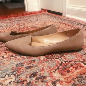 Tan Pointy Loafers from Loft